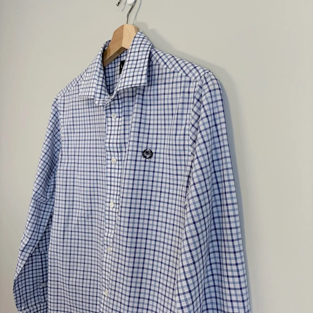 Lauren Ralph Lauren Button Down Top Plaid Preppy Old Money Nautical Women's M - Picture 9 of 13